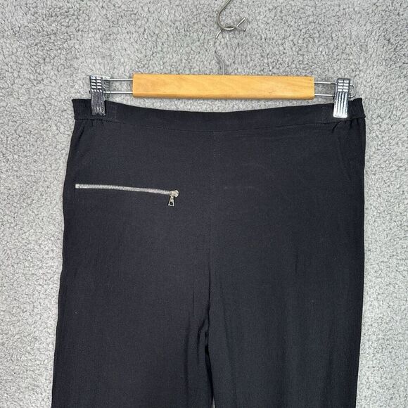 Sandro Paris Polina Black Trousers XS / FR 34 Zip Pocket Slim Fit Pants - Picture 10 of 11